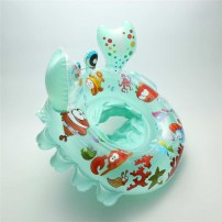 Детский круг надувной в виде крабике с сиденьямями фото